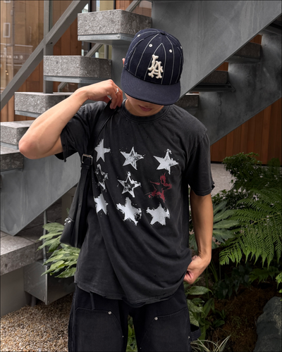 ダメージウォッシュスターTシャツ TO2539