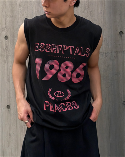 フェードプリントノースリーブTシャツ TO2547