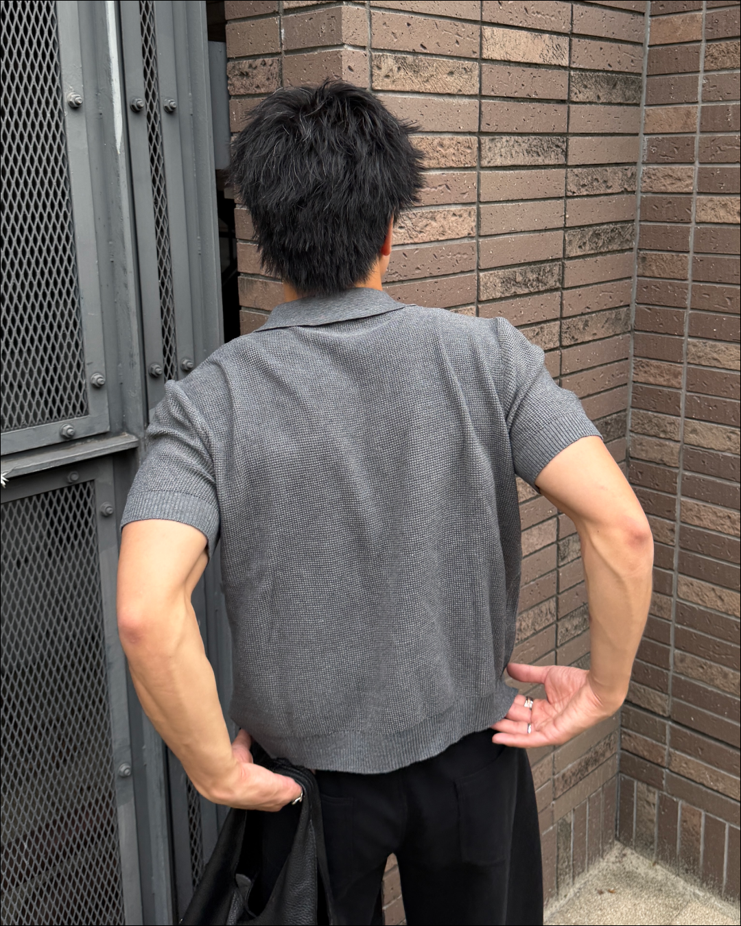 サマーワッフルショートポロカーディガン TO2599