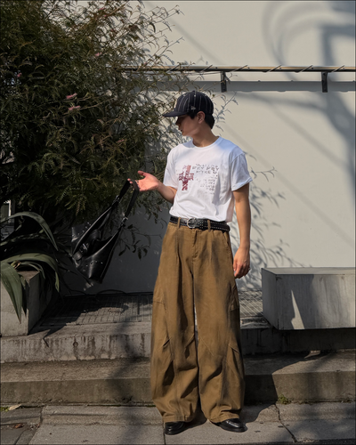 グランジフェードプリントTシャツ TO2623