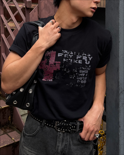 グランジフェードプリントTシャツ TO2623