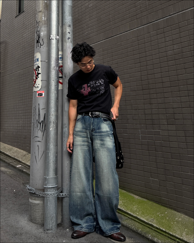 グランジフェードプリントTシャツ TO2623