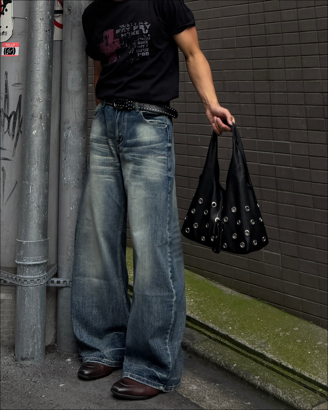グランジフェードプリントTシャツ TO2623