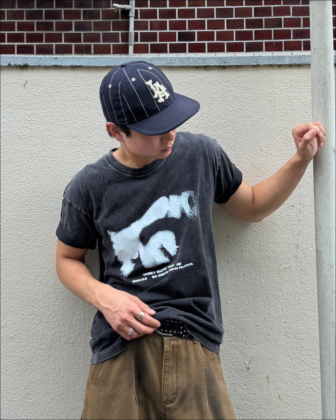 シャドウプリントウォッシュTシャツ TO2680