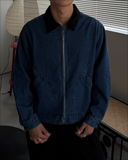 コーデュロイクレリックデニムブルゾン TO2828