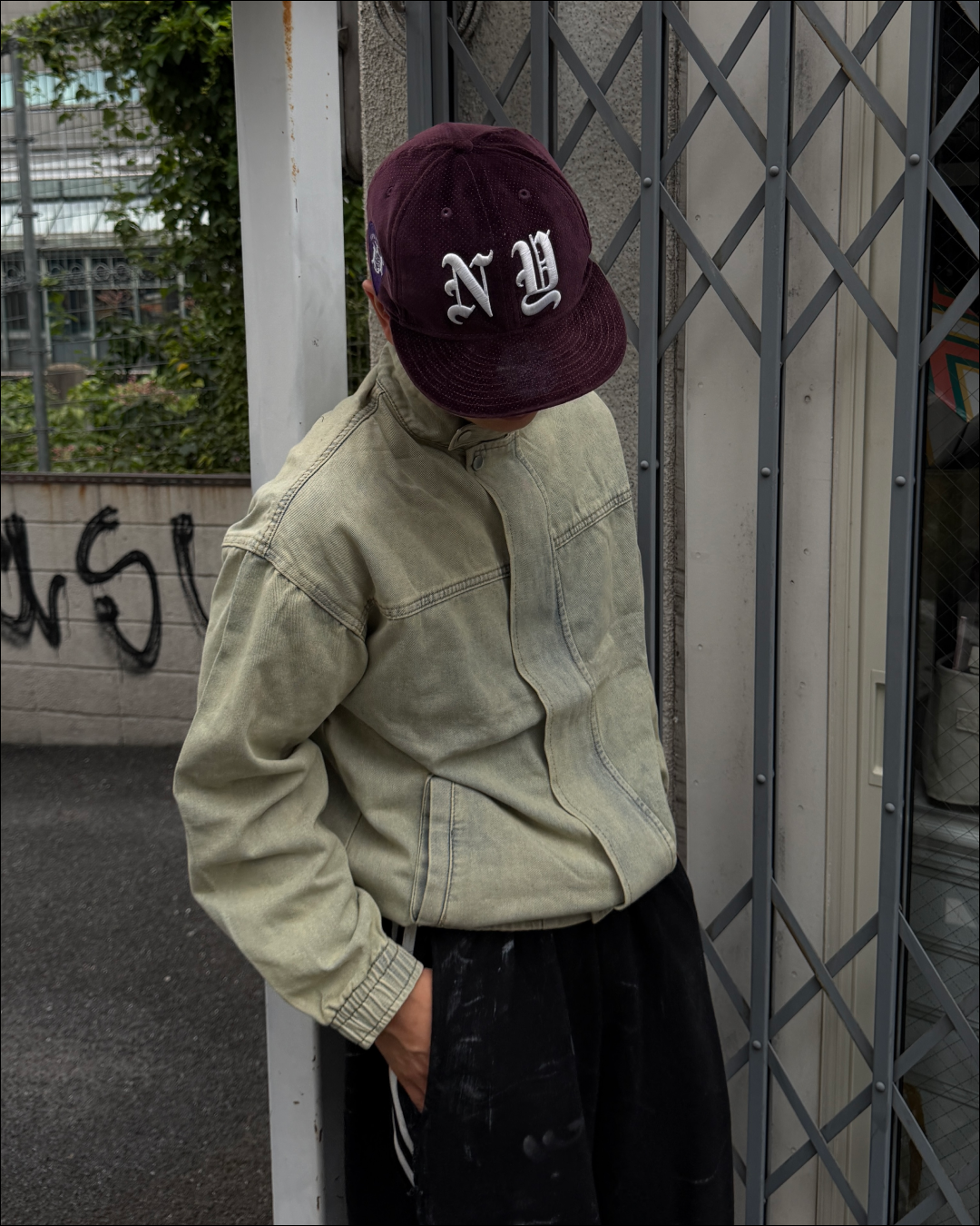 2wayスタンドネックデニムショートブルゾン TO2829