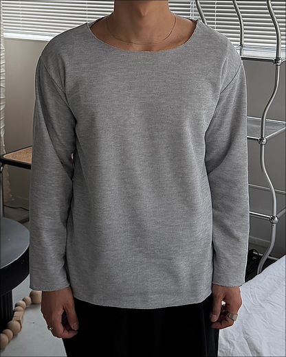 3カラーメッシュワイドネックロングTシャツ TO2873