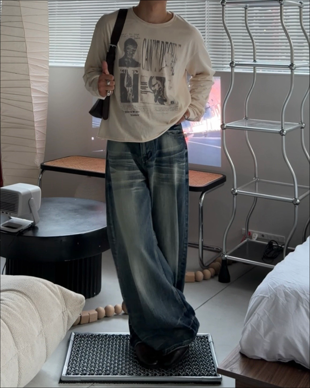 フェードスラブカットオフショートロングTシャツ TO2898