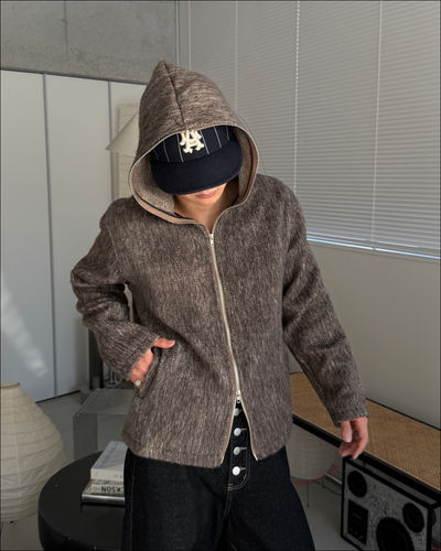 MIXシャギーショートパーカー TO2950