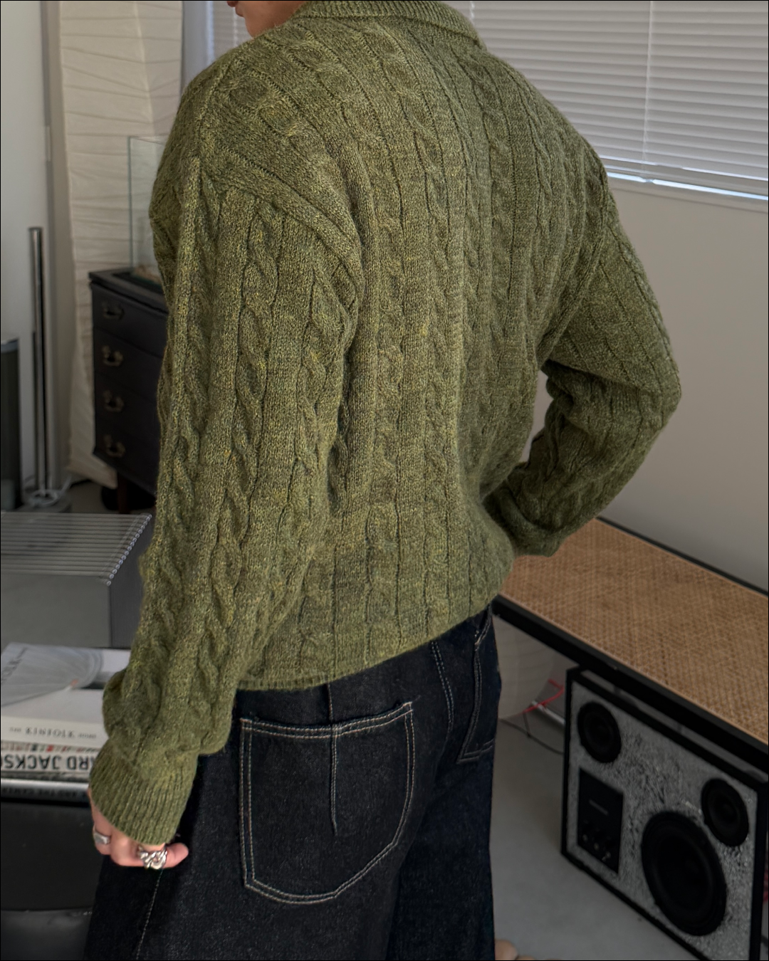 フェイクレイヤードショートニット TO3069