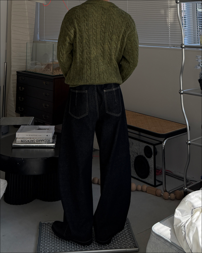 フェイクレイヤードショートニット TO3069