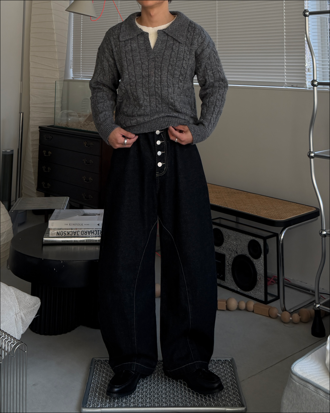 フェイクレイヤードショートニット TO3069