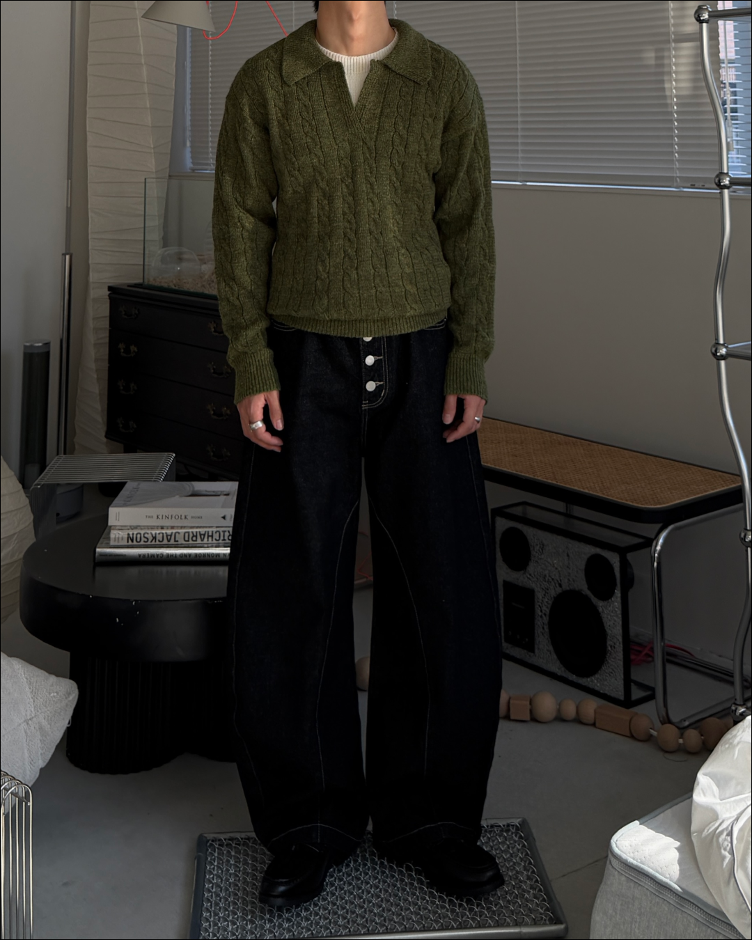 フェイクレイヤードショートニット TO3069