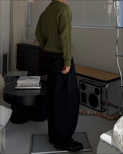 フェイクレイヤードショートニット TO3069