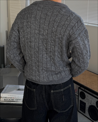 フェイクレイヤードショートニット TO3069