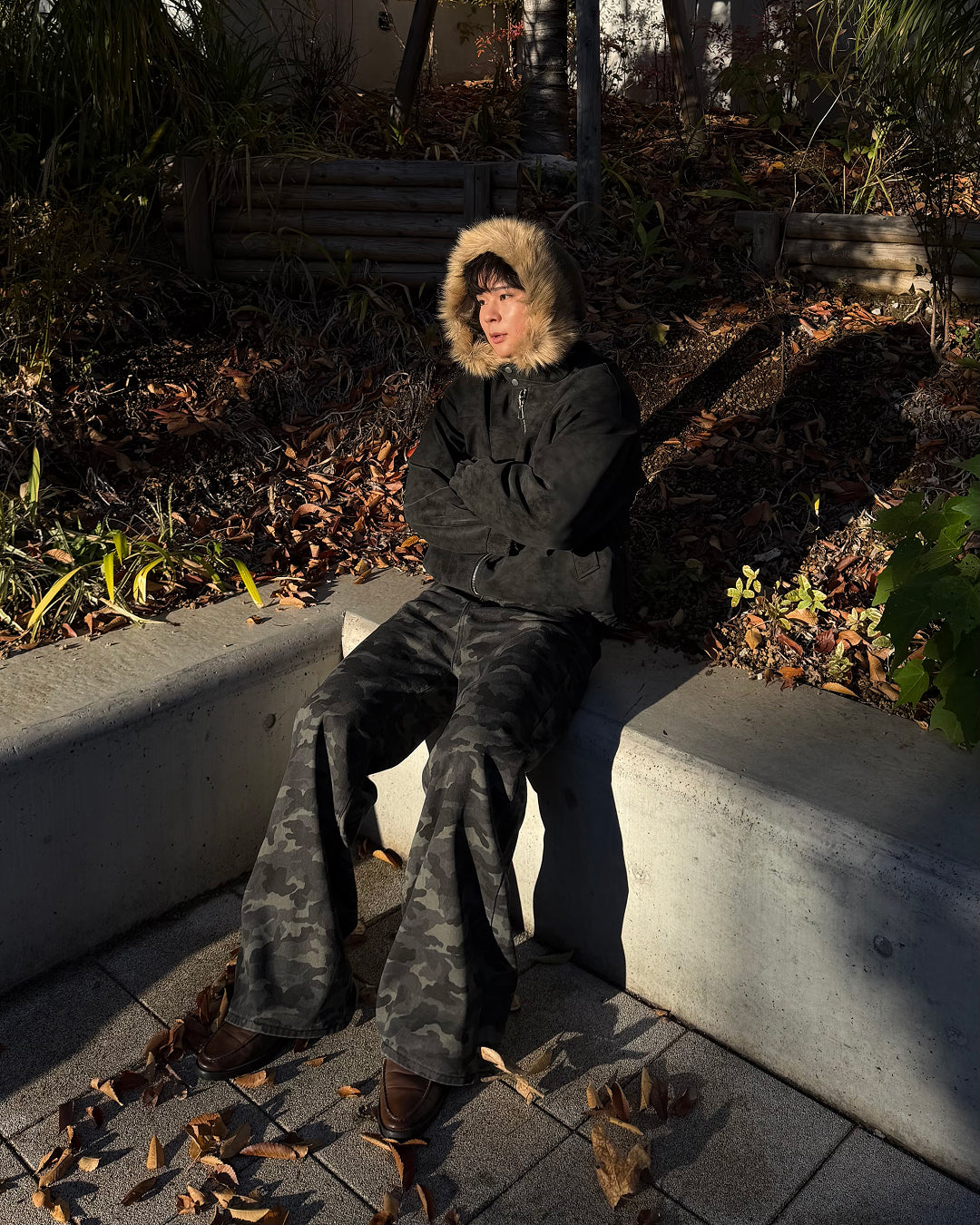 ライトオンスカモフラバギーデニム TO4001