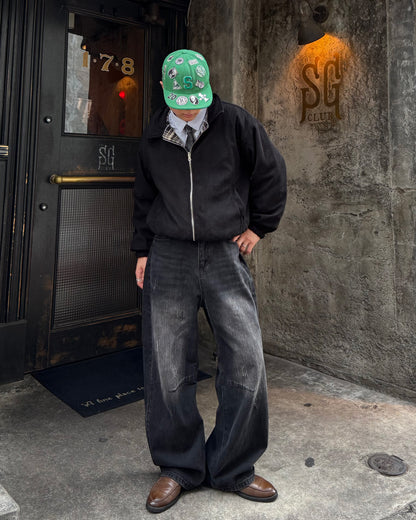 【即納】リバーシブルツイードコーデュロイショートブルゾン TO5004