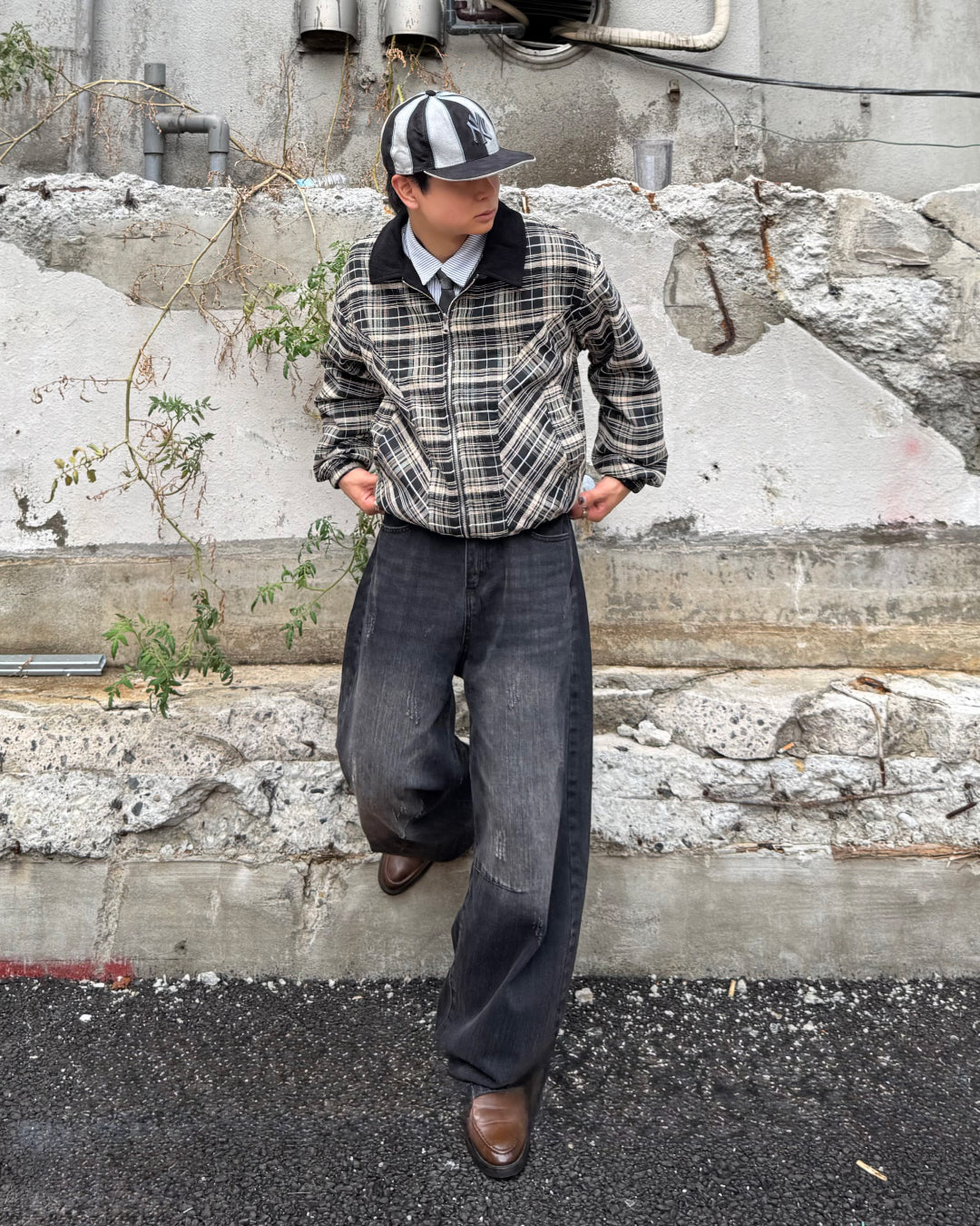 【即納】リバーシブルツイードコーデュロイショートブルゾン TO5004