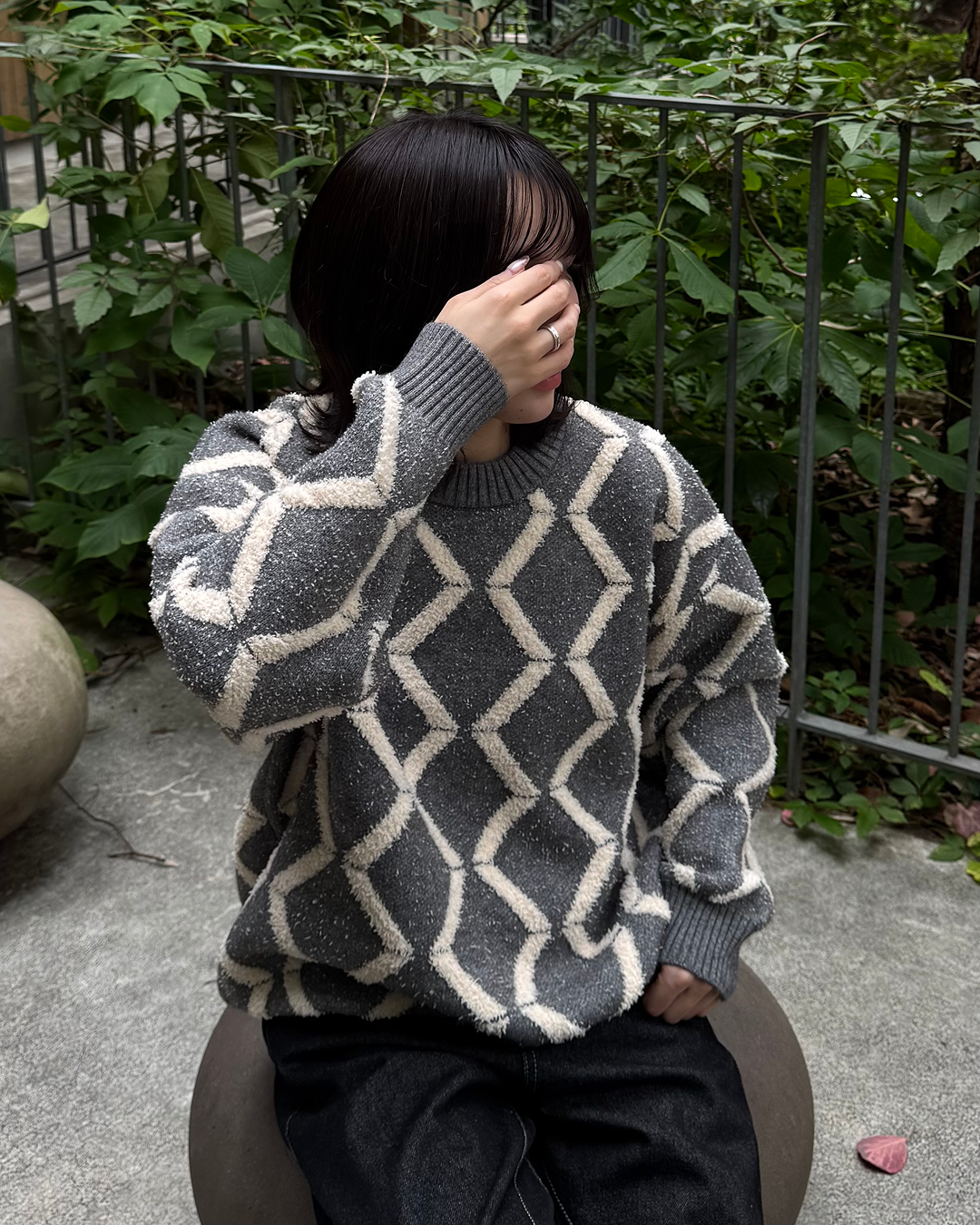 【即納】ユニセックス3カラーネップニット TO5016