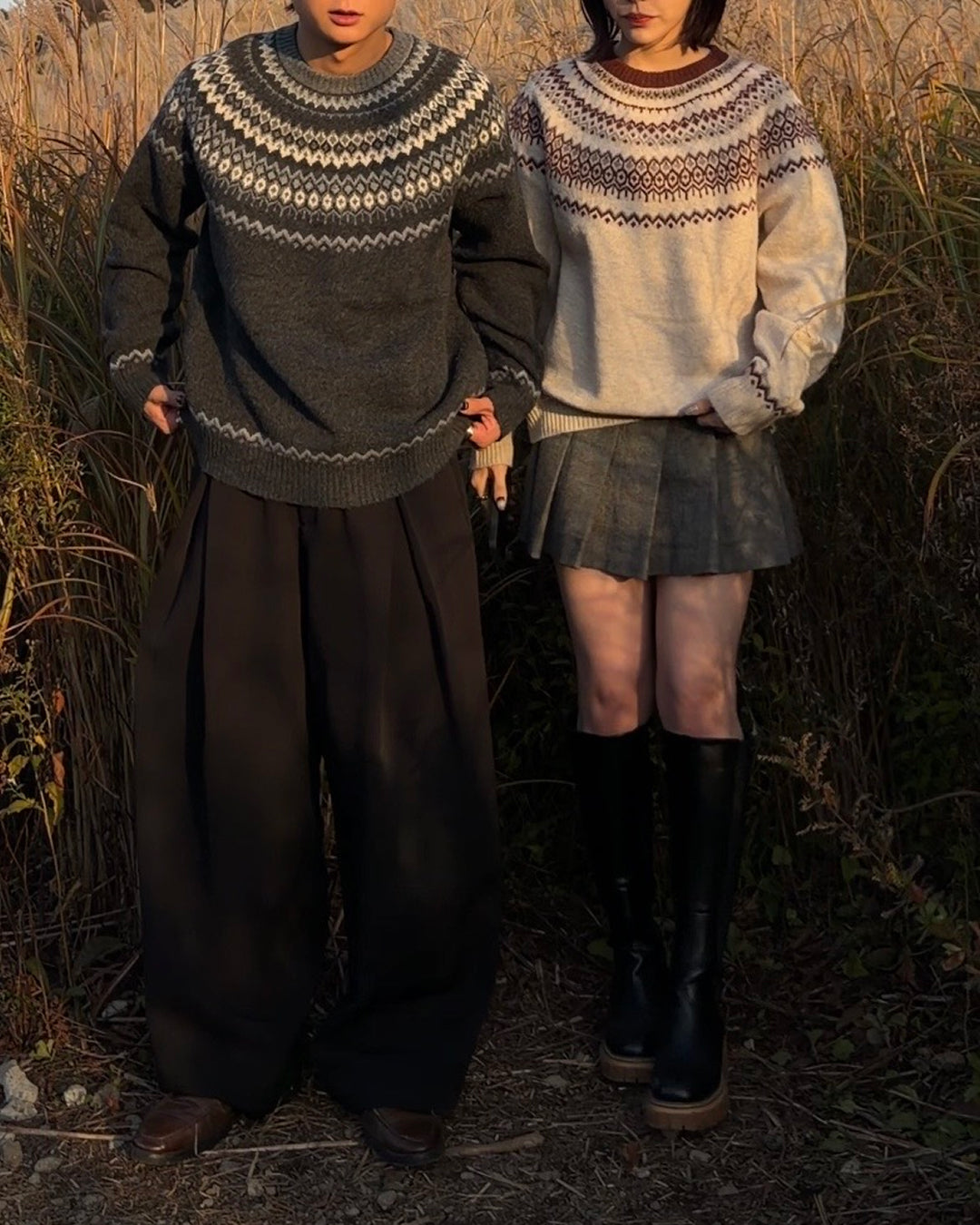 【即納】ユニセックスノルディックニット
TO5040