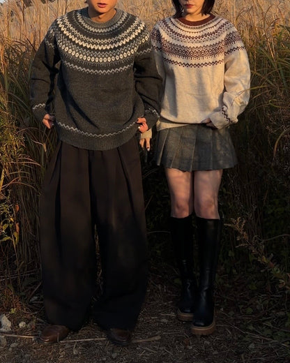 【即納】ユニセックスノルディックニット
TO5040