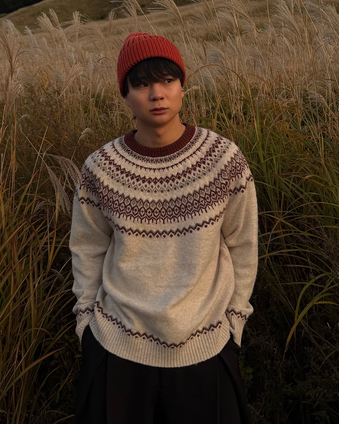 【即納】ユニセックスノルディックニット
TO5040