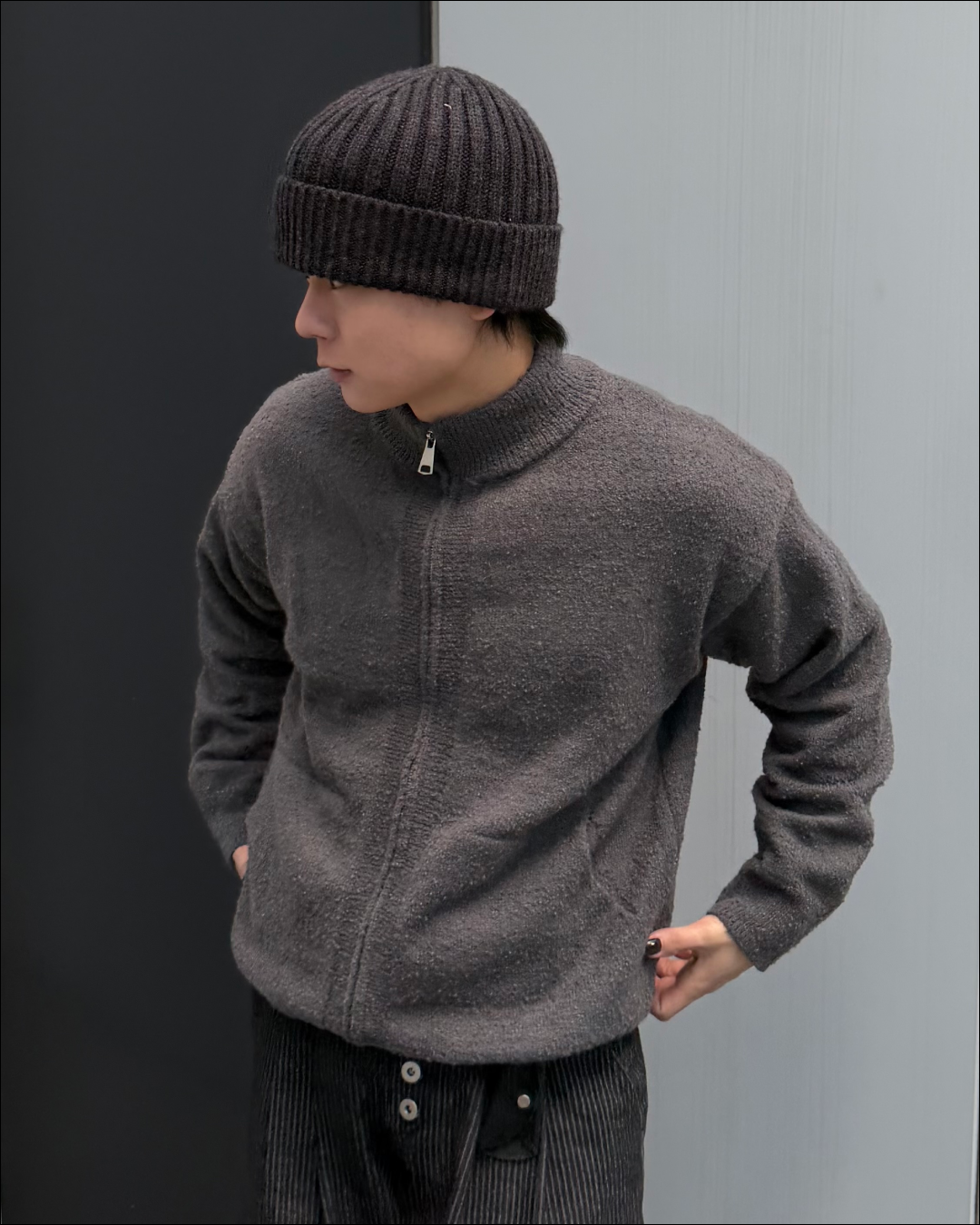 即納】ダブルジップブークレドライバーズニット TO5045 – YOLO（ヨロ