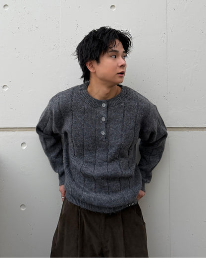 【即納】ショートボタンニット TO5046