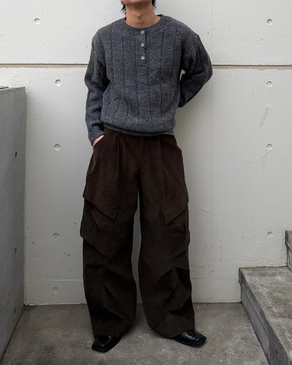 【即納】ショートボタンニット TO5046