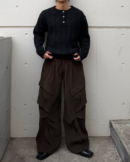 【即納】ショートボタンニット TO5046