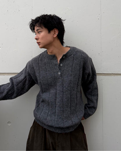 【即納】ショートボタンニット TO5046