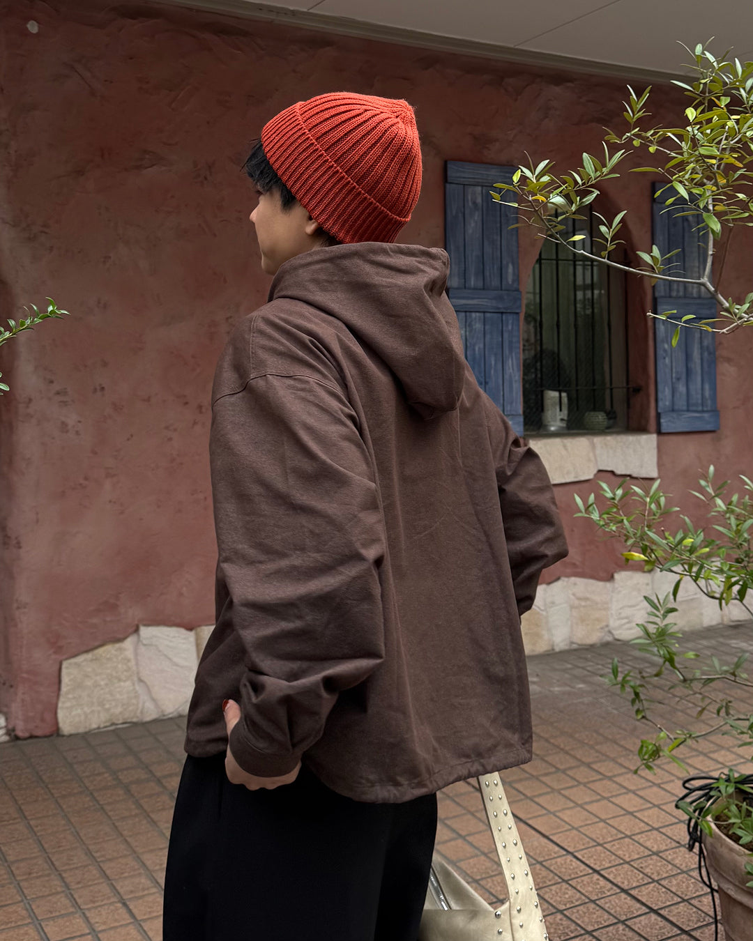 【即納】Wコードフードシャツ TO5049