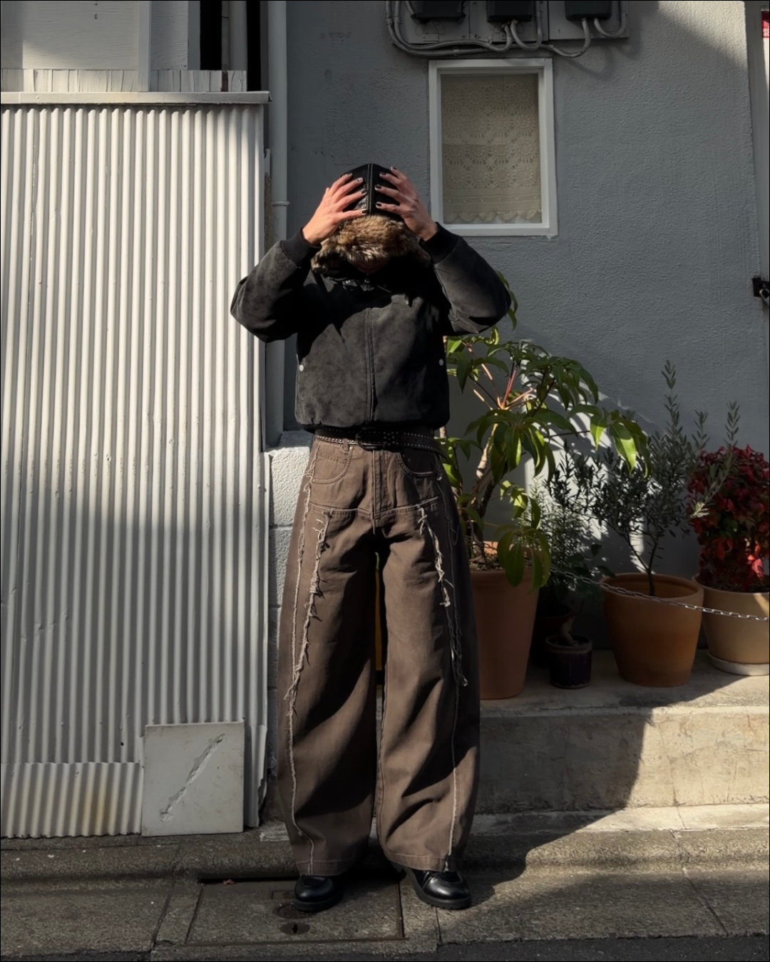 【即納】6ポケットフリンジデニムパンツ TO5065