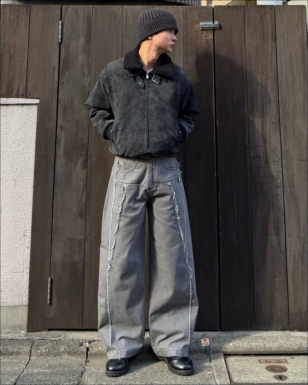 【即納】6ポケットフリンジデニムパンツ TO5065