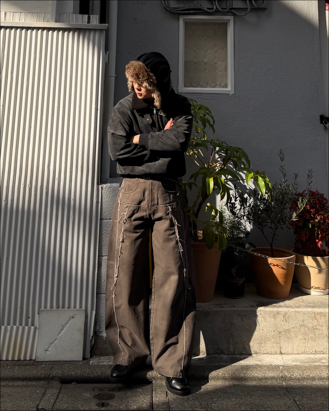 【即納】6ポケットフリンジデニムパンツ TO5065