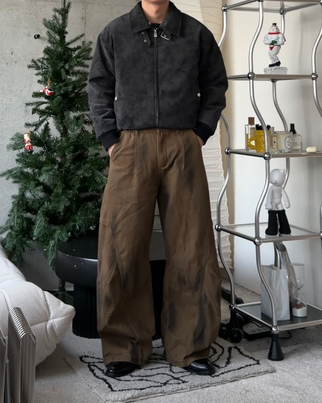 3wayボア襟キルティングジャケット TO1579