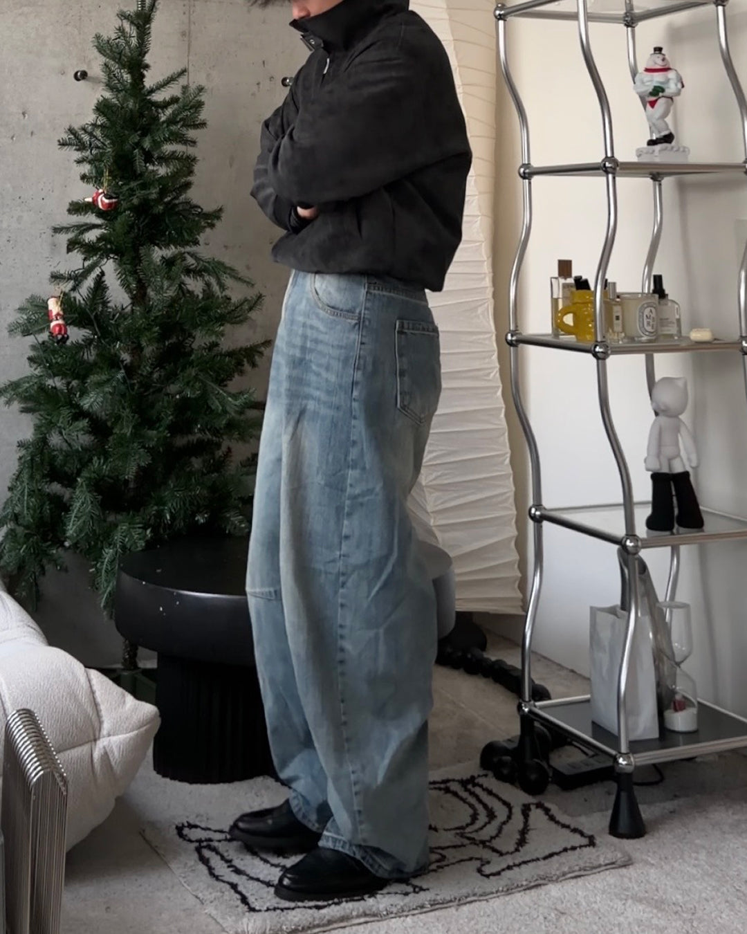 3wayボア襟キルティングジャケット TO1579