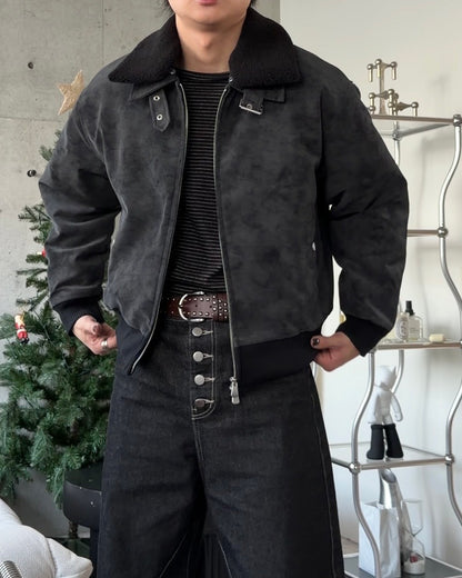 3wayボア襟キルティングジャケット TO1579