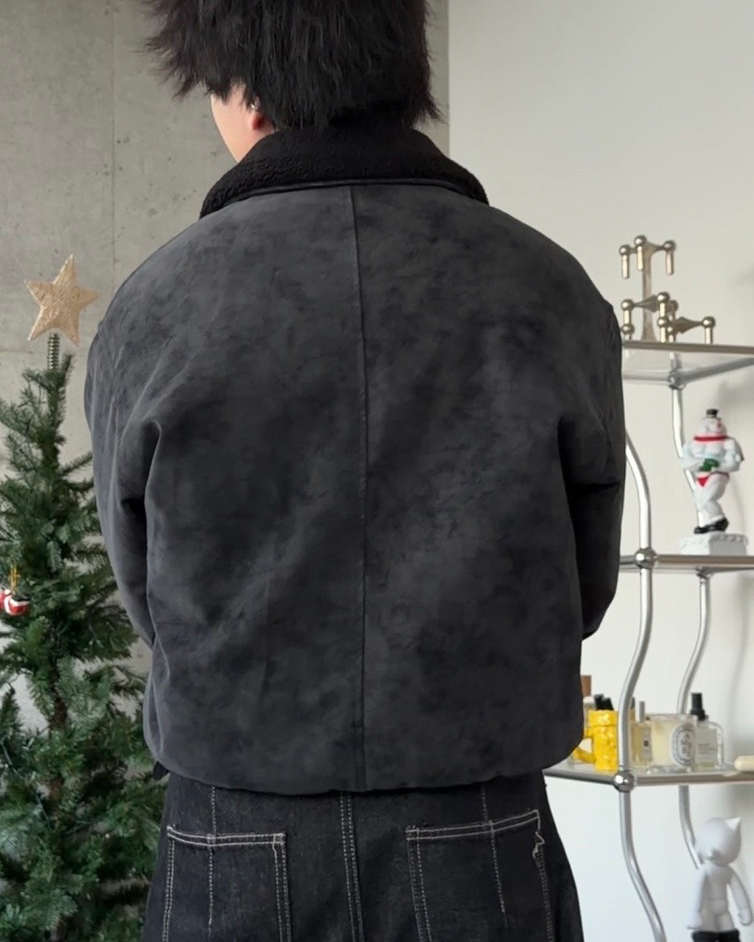 3wayボア襟キルティングジャケット TO1579