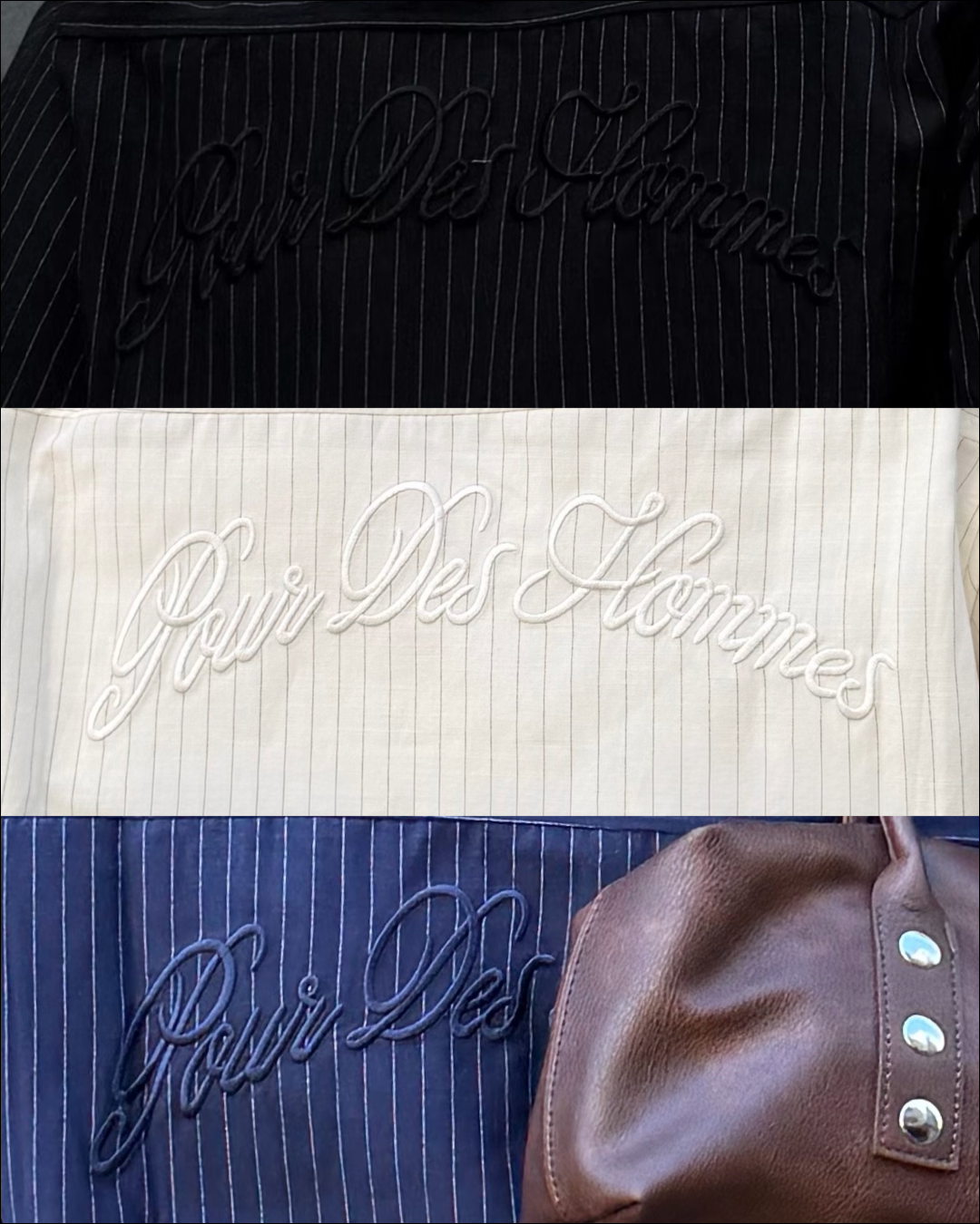 【即納】エンブロイダリーストライプショートシャツ TO5071