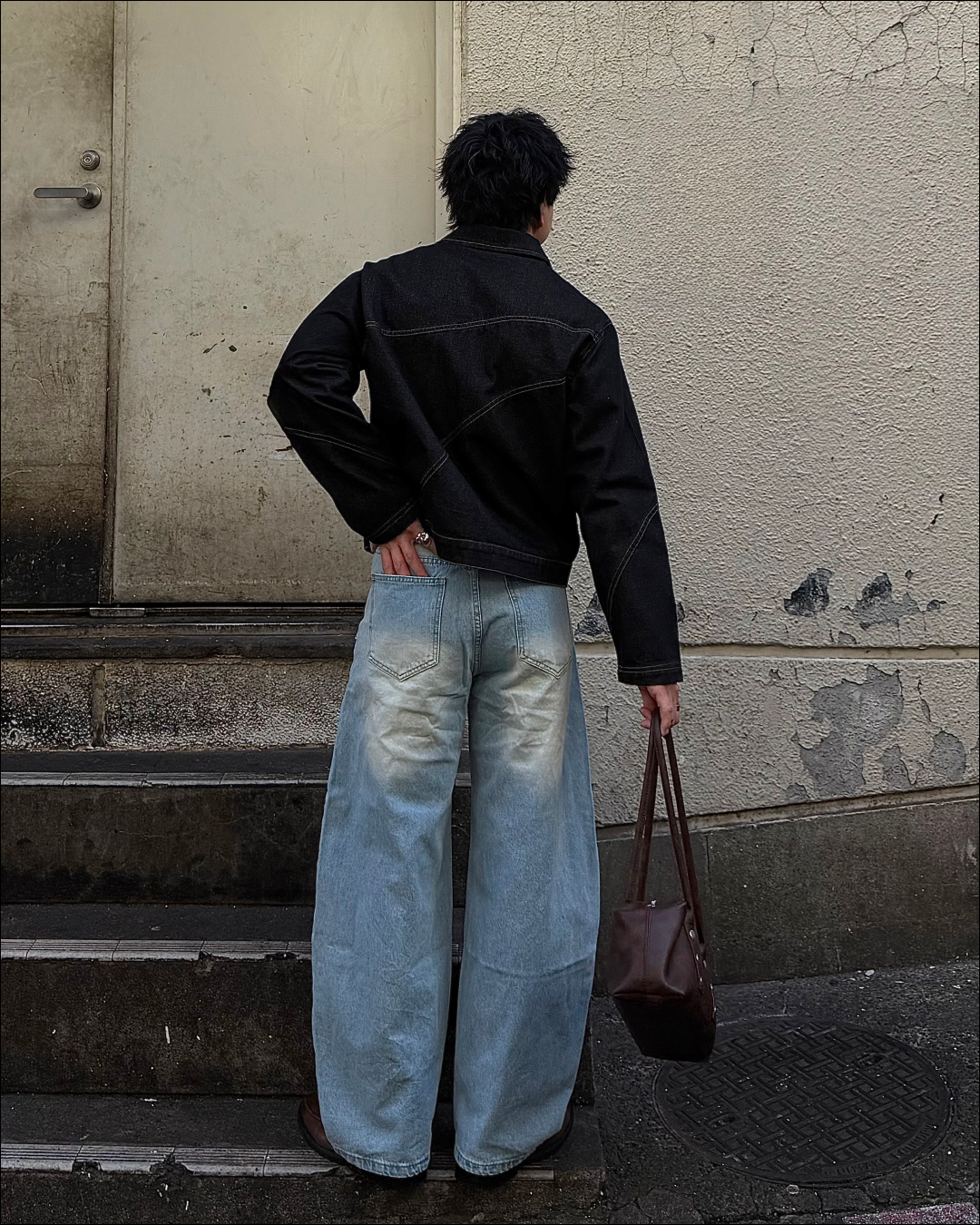 【即納】ウォッシュセミカーブデニム TO5072