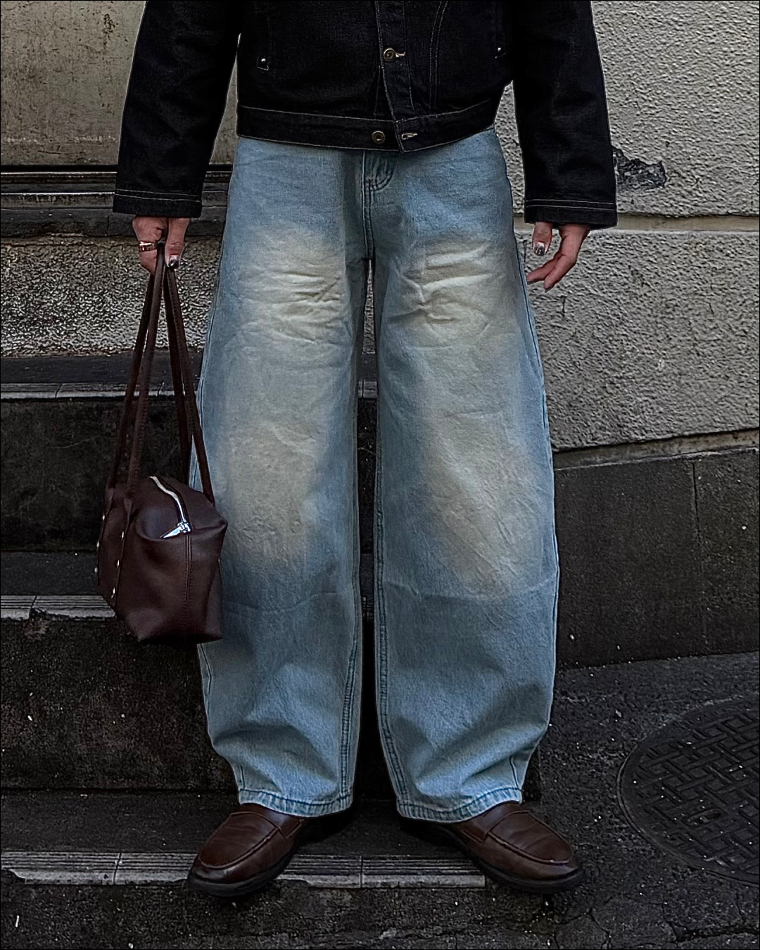 【即納】ウォッシュセミカーブデニム TO5072