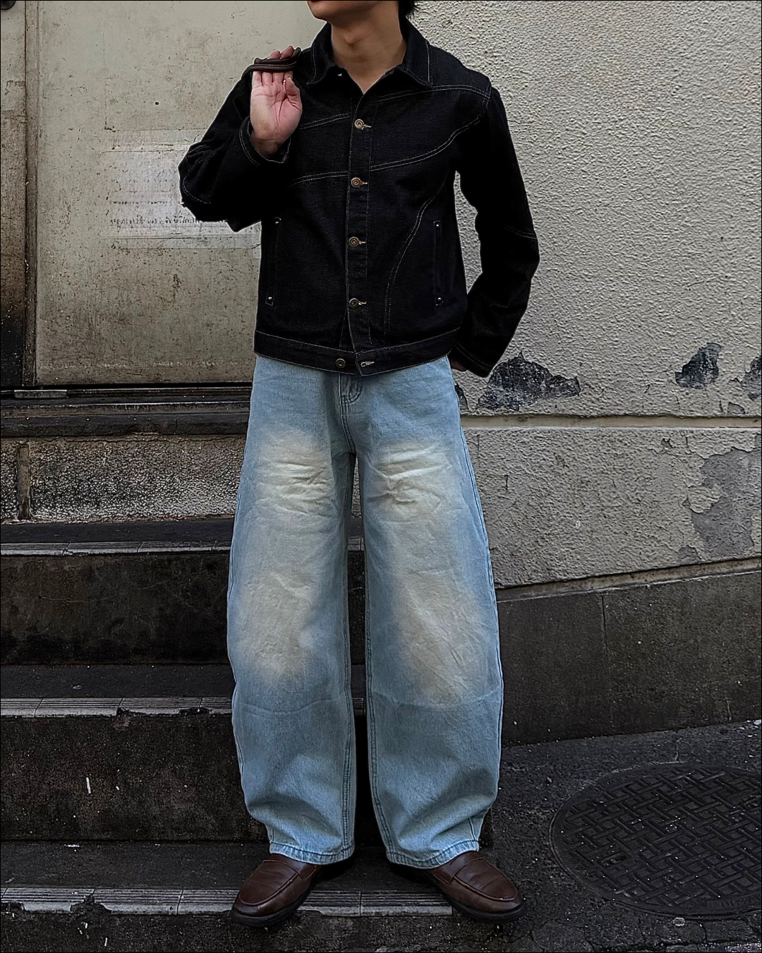 【即納】ウォッシュセミカーブデニム TO5072