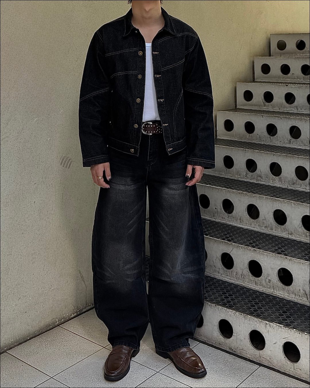 【即納】ウォッシュセミカーブデニム TO5072