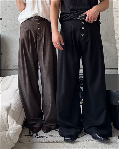 【即納】2タックシンチバッグベルトスラックス TO5074
