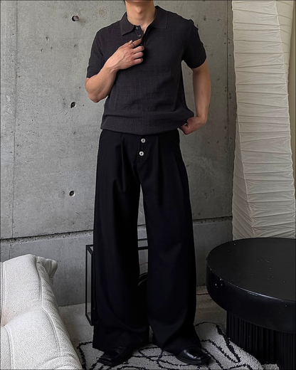 【即納】2タックシンチバッグベルトスラックス TO5074