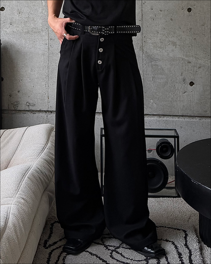 【即納】2タックシンチバッグベルトスラックス TO5074