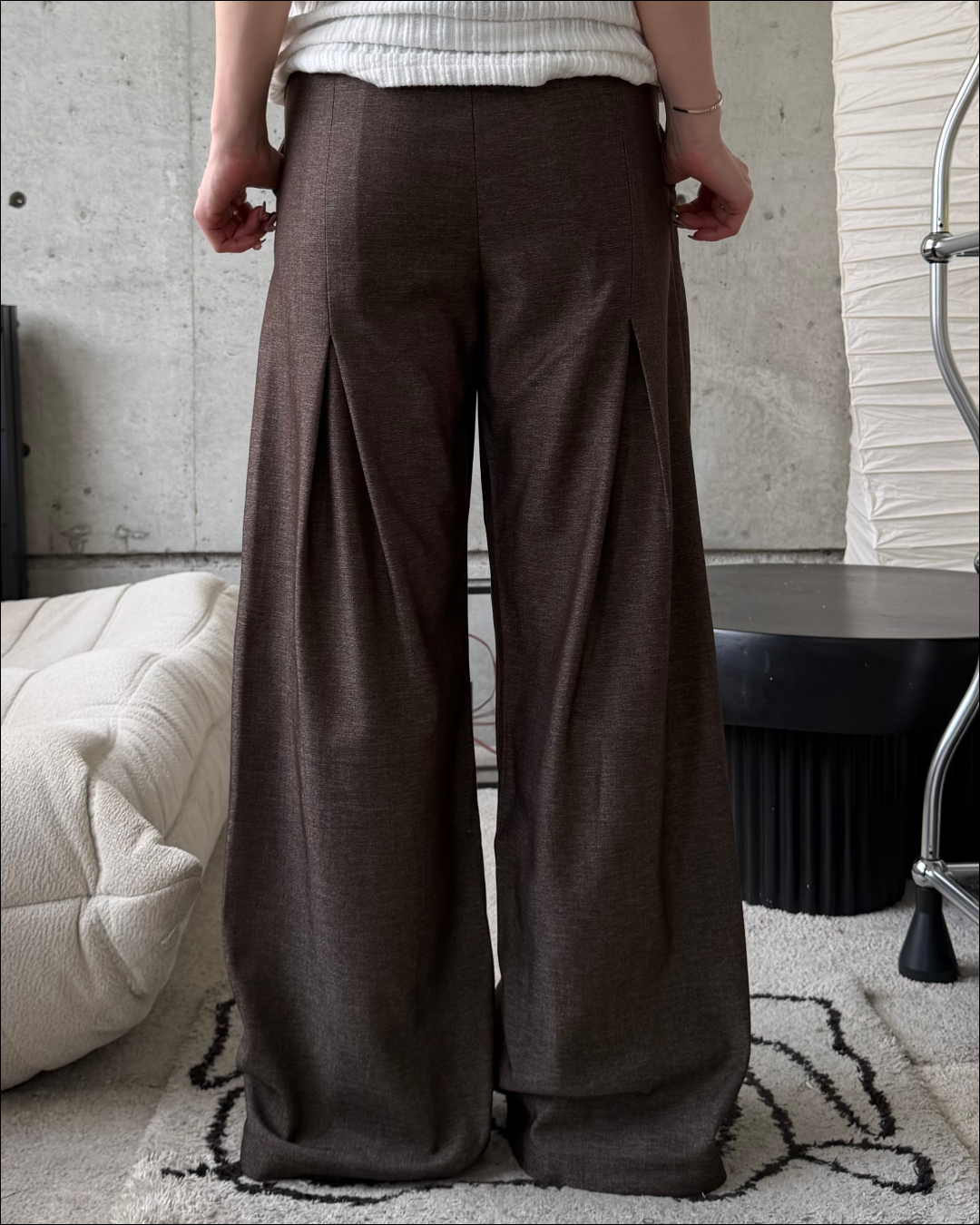 【即納】2タックシンチバッグベルトスラックス TO5074
