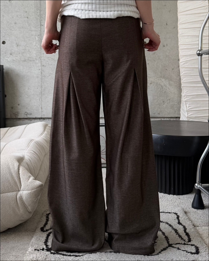 【即納】2タックシンチバッグベルトスラックス TO5074