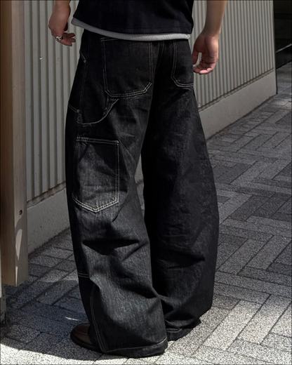 【即納】ステッチダブルニーペインターデニム TO5077